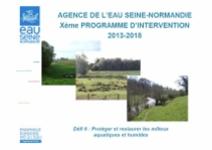 Agence de l'Eau Seine-Normandie Xème programme d'intervention 2013-2018
