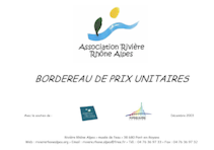 BPU Association Rivière Rhône-Alpe